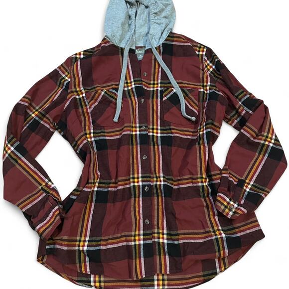 Natural reflections shacket burgundy - Picture 1 of 6